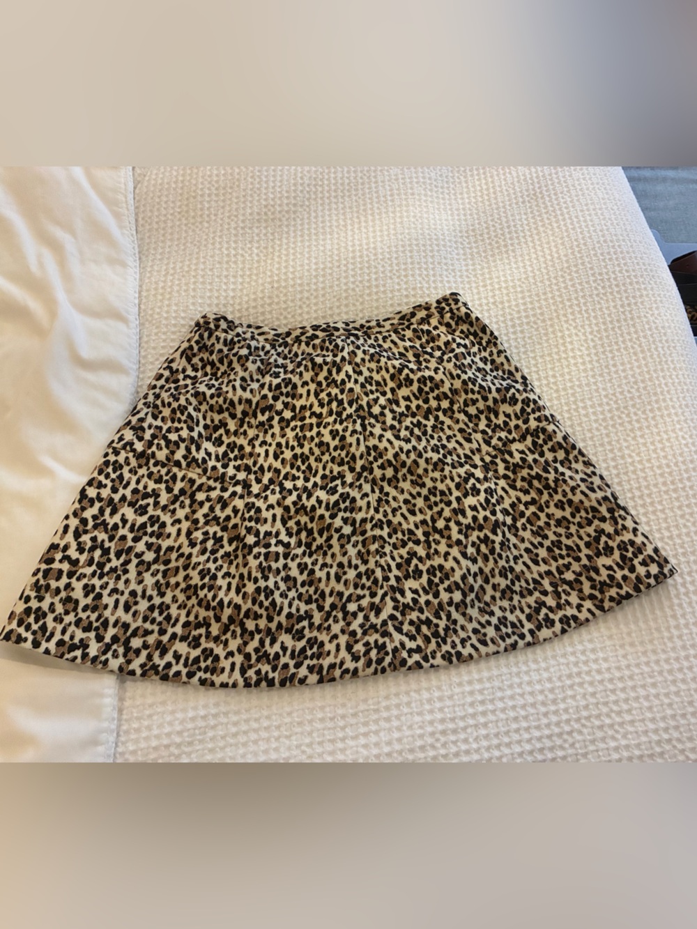 Tuckernuck Leopard Print Circle Mini Skirt in Tan and Black